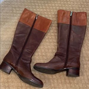 Bandolino Women Leather Brown Boots - size 8.5